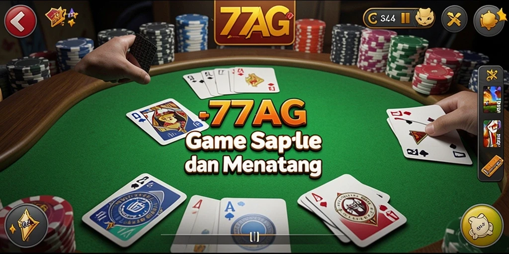 Gameplay seru Gaple dengan lawan nyata.