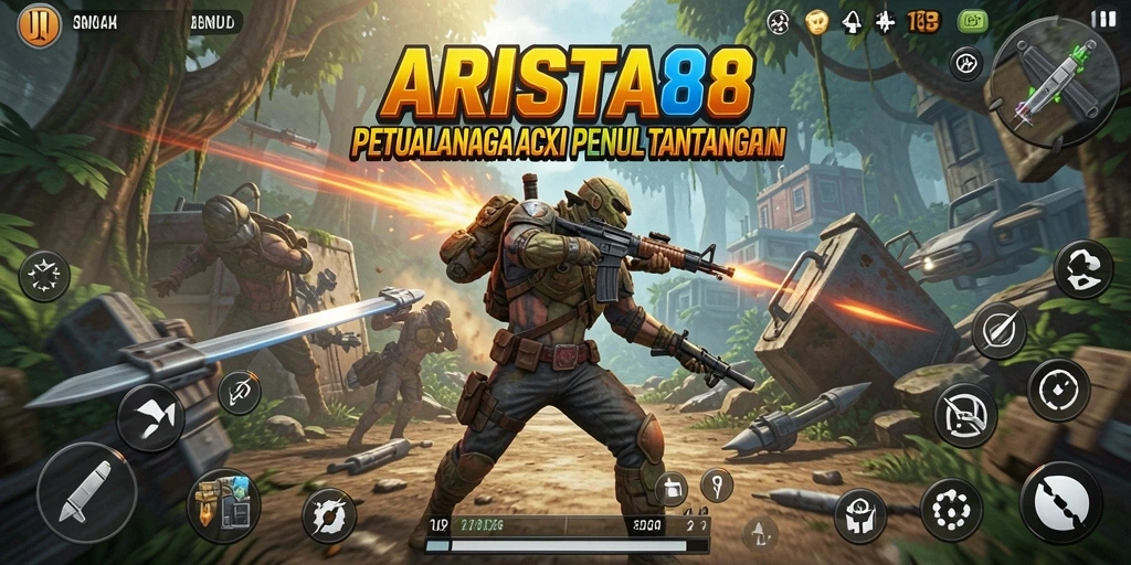 Tampilan gameplay ARISTA88 yang mendebarkan dalam aksi.