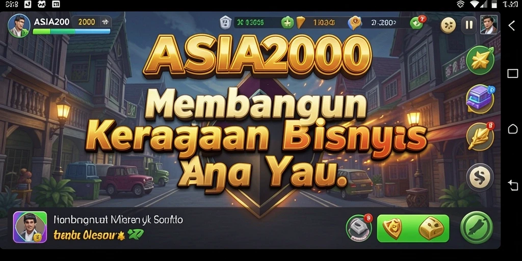 Tampilan gameplay ASIA200 dengan elemen strategi Tycoon yang menarik.
