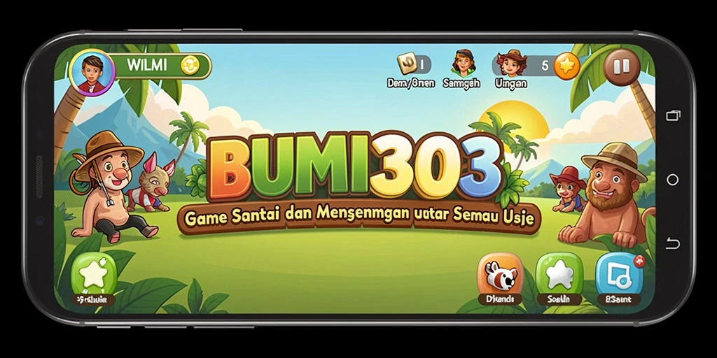 Tangkapan layar BUMI303 menunjukkan pengalaman bermain yang menyenangkan dan interaktif.