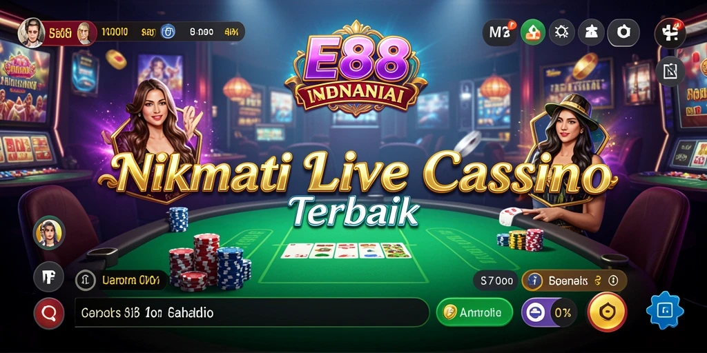 Tampilan gameplay Live Casino E88 yang menegangkan dan interaktif.