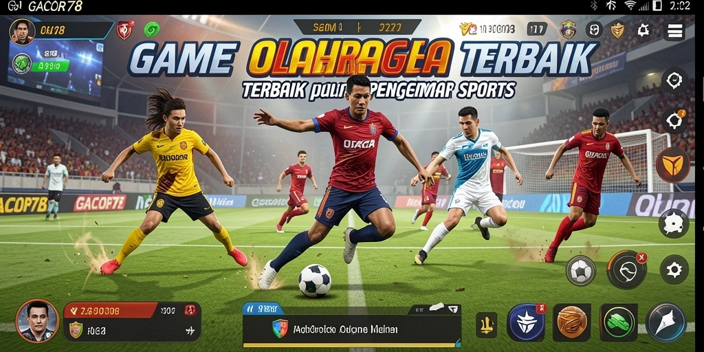 Tampilan gameplay mendebarkan dari GACOR78, penuh aksi olahraga nyata.