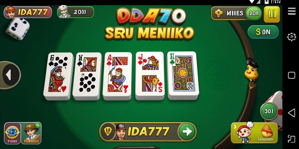 Gameplay seru dalam IDA777 yang menunjukkan aksi Domino.