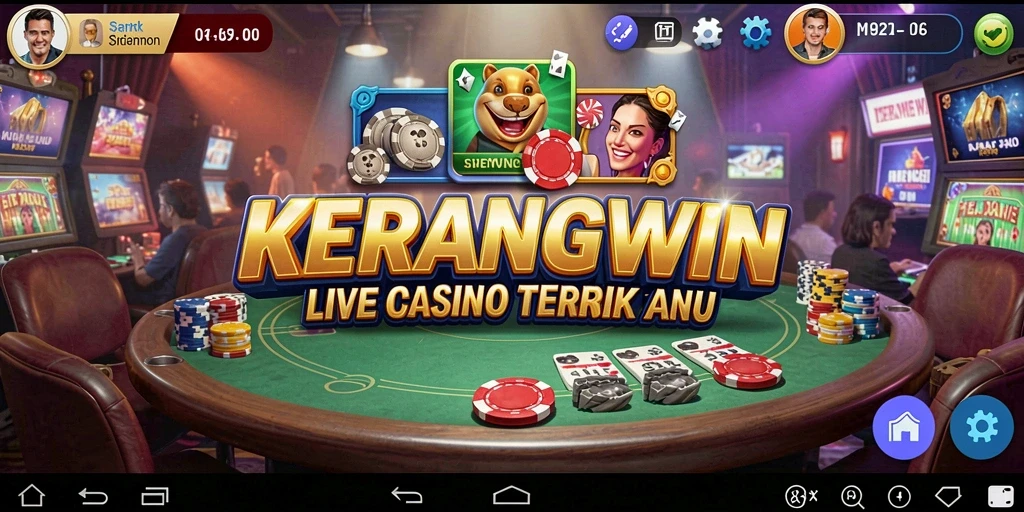 Tampilan gameplay KERANGWIN dengan dealer langsung yang menarik.