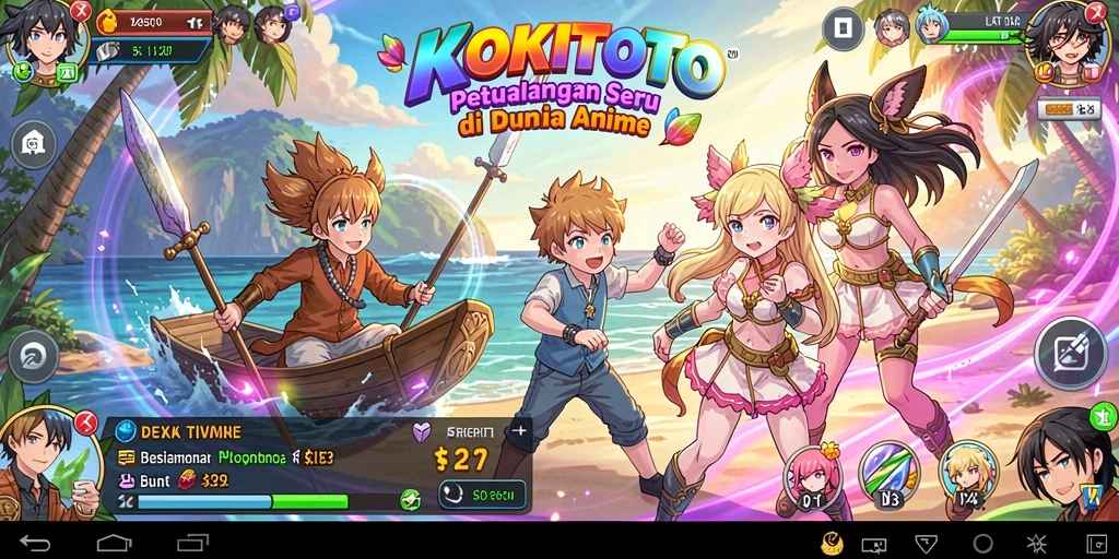Tampilan gameplay KOKITOTO yang memukau dan penuh aksi.