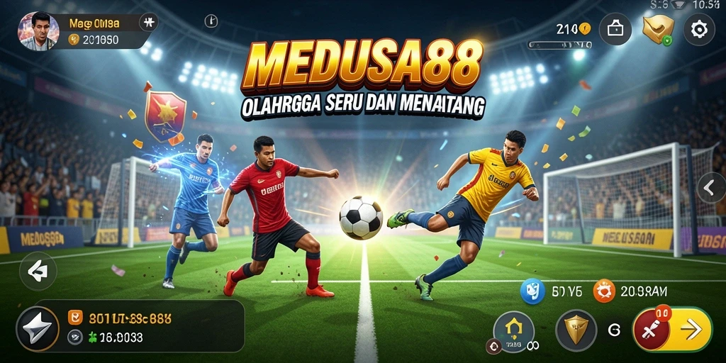 Tampilan gameplay seru dan interaktif dari MEDUSA88 dalam berbagai olahraga.