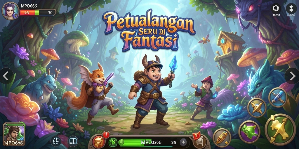 Tampilan gameplay MPO666 yang menarik dalam dunia petualangan.