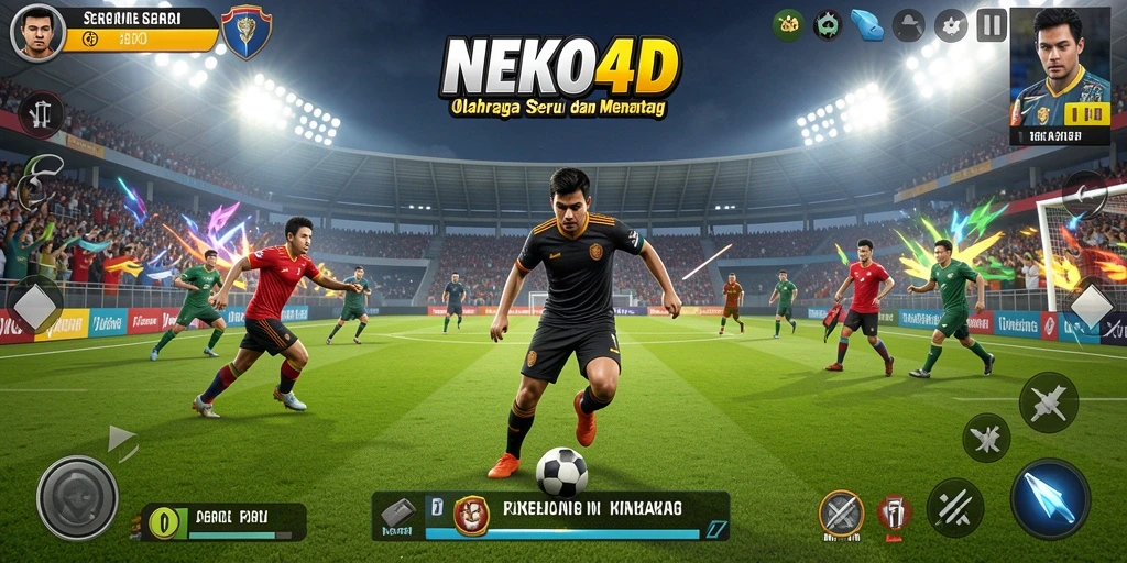 Screenshot dari gameplay NEKO4D menunjukkan aksi seru dalam olahraga.