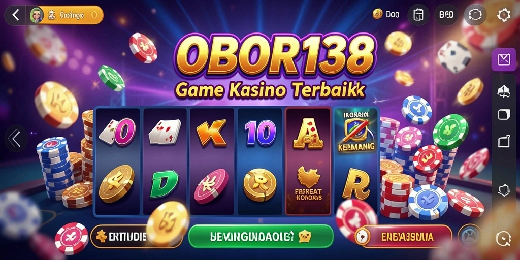 Tampilan gameplay menarik dari OBOR138 dengan suasana Kasino.