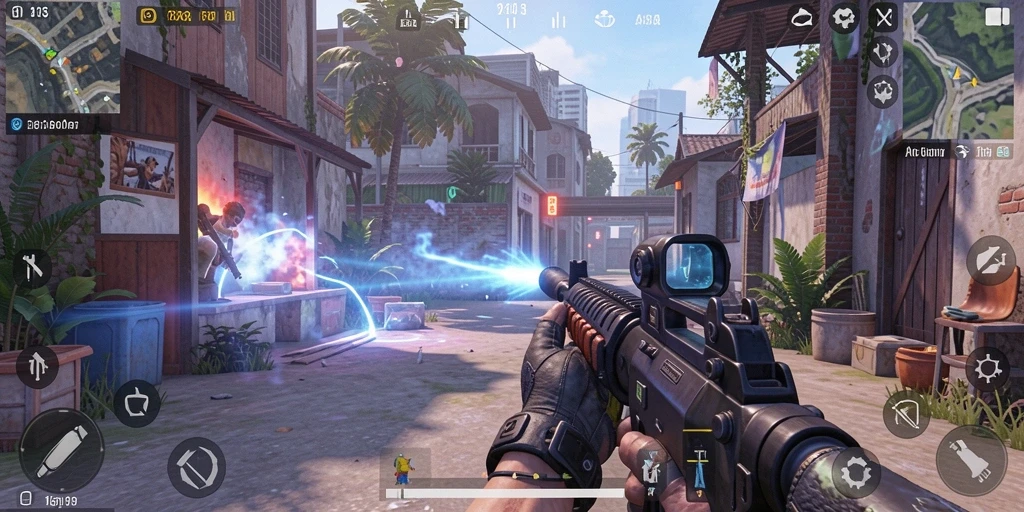 Gameplay seru dan menegangkan dalam S13, aksi FPS yang mendebarkan.