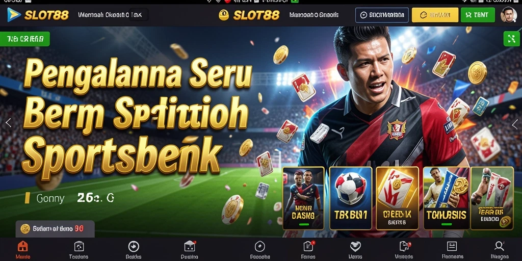 Tampilan gameplay menarik di aplikasi sportsbook SLOT88.