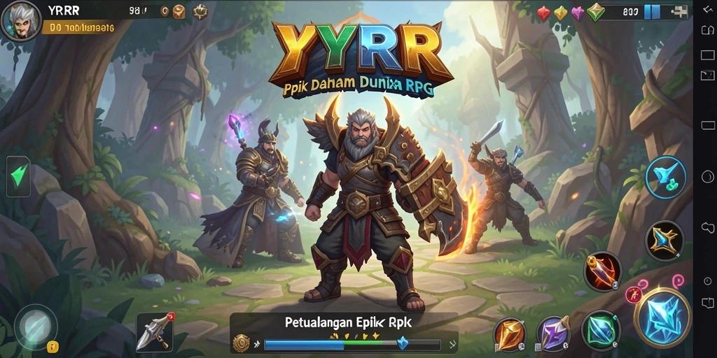 Tampilan gameplay <strong>YYRR</strong> yang menakjubkan dan karakter yang menarik.