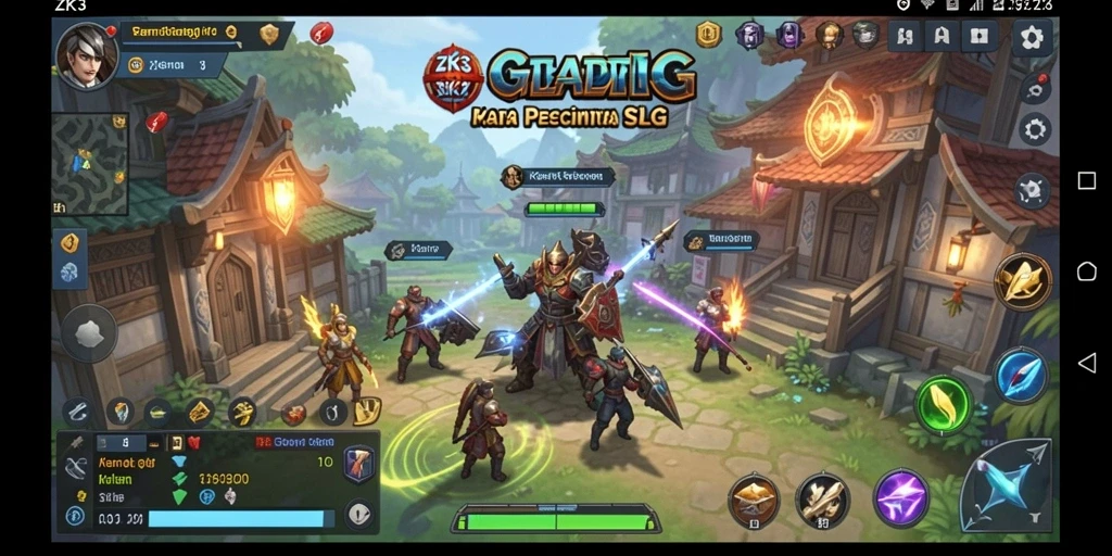 Tampilan gameplay ZK3 dengan strategi menarik dan desain mencolok.